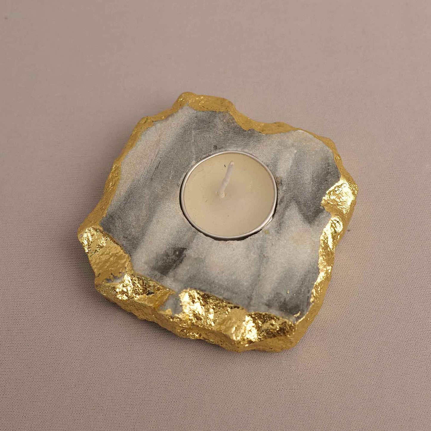 Kayampura & Gold Foil Tealight Holder