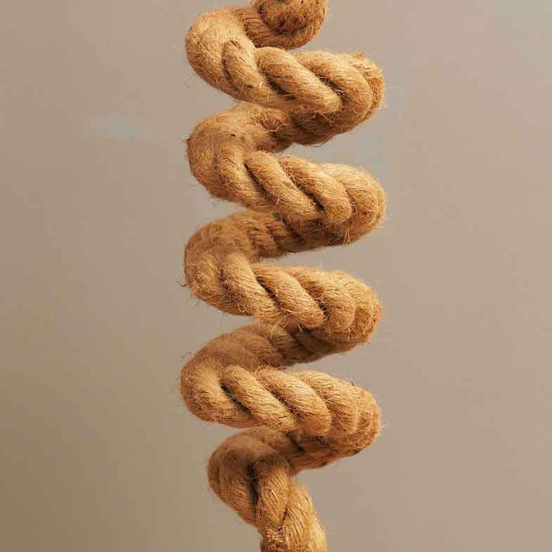 Baluster Jute Lamp