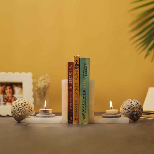 Beacon 3.0 Marble Bookends