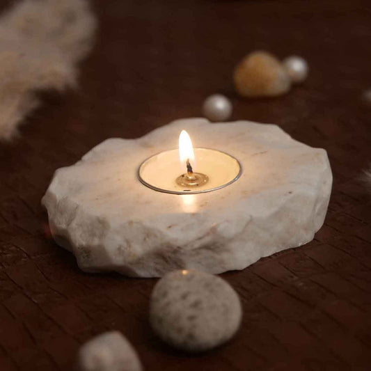 Marble Tea Light Candle Holder Festive Décor