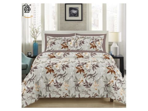 Aurithra Premium King Size Bedsheet (108" x 108")- 400 TC