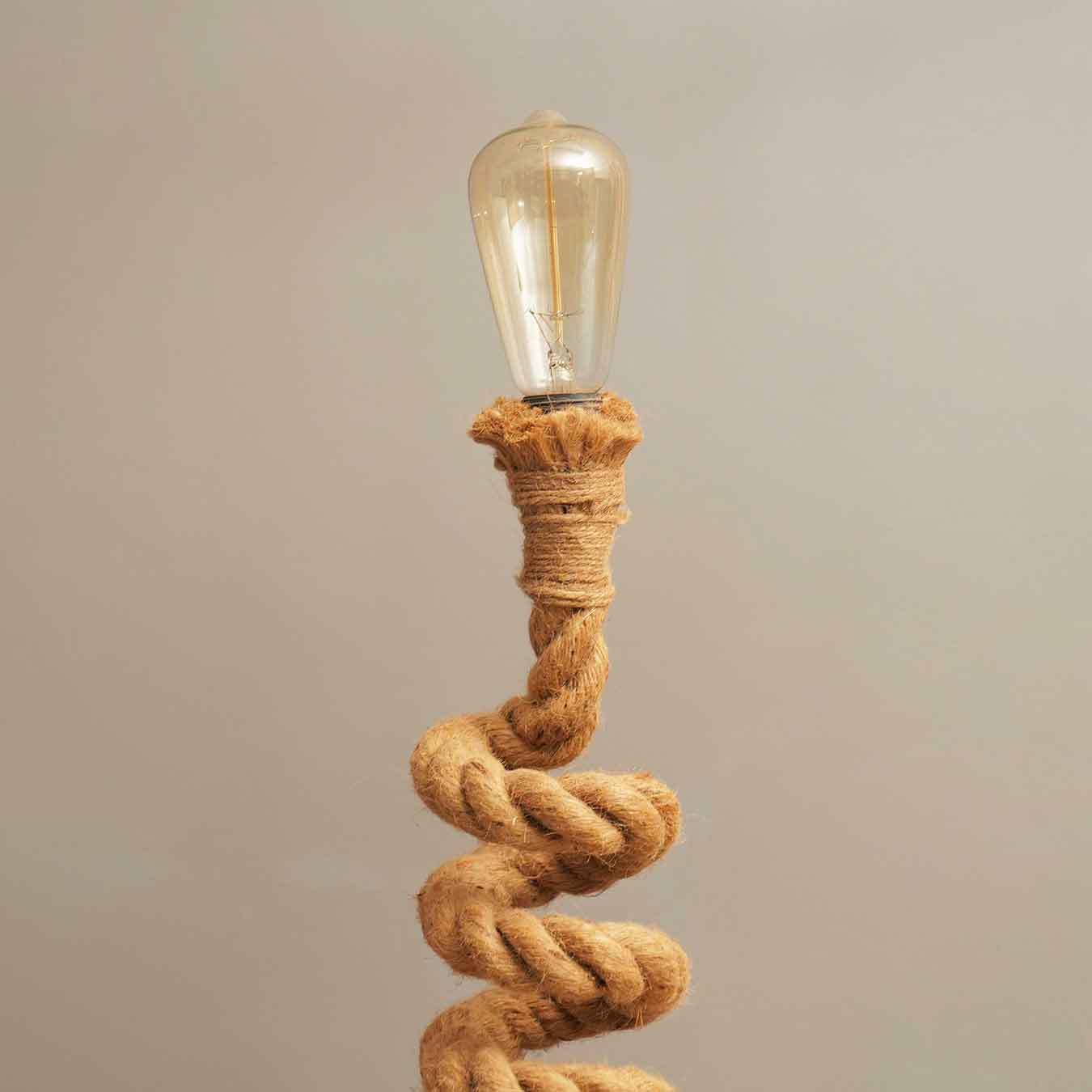 Baluster Jute Lamp