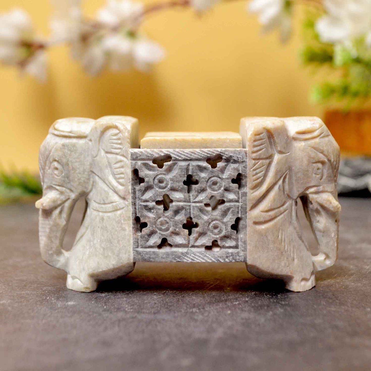 Soapstone Elephant Incense Holder