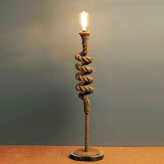 Baluster Jute Lamp