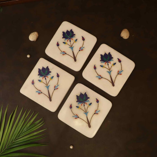 Bejeweled Marble Coaster – (Set of 4)