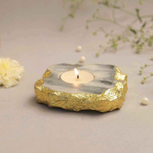 Kayampura & Gold Foil Tealight Holder