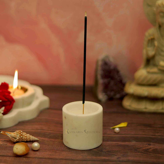 Luxury White Marble Incense Holder