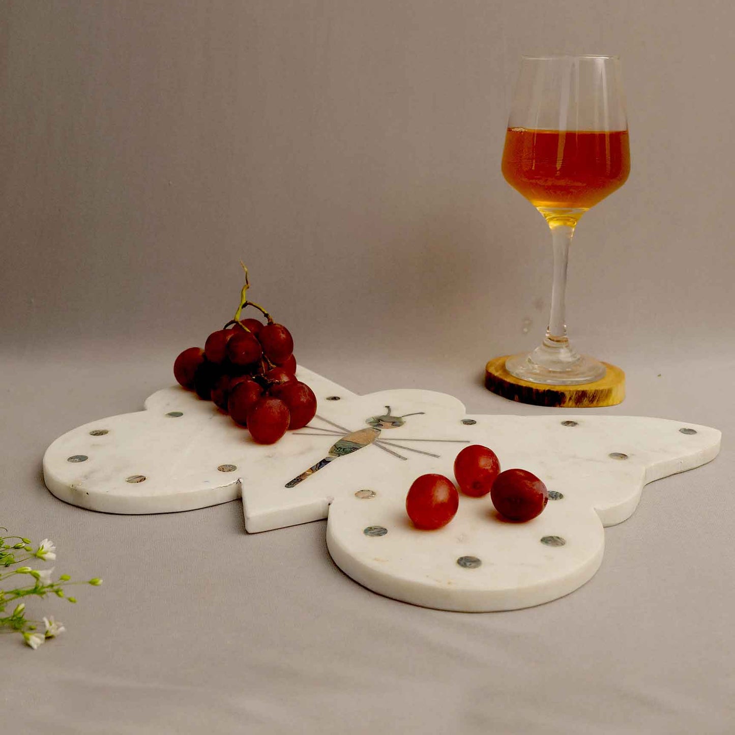 Butterfly Marble Cheese Board