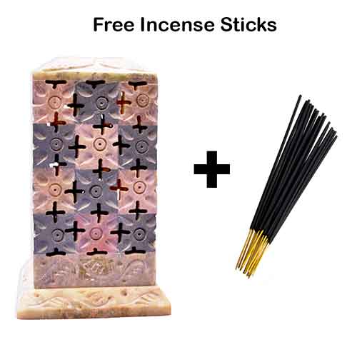 Soapstone Chess Incense Holder (5? Inch)