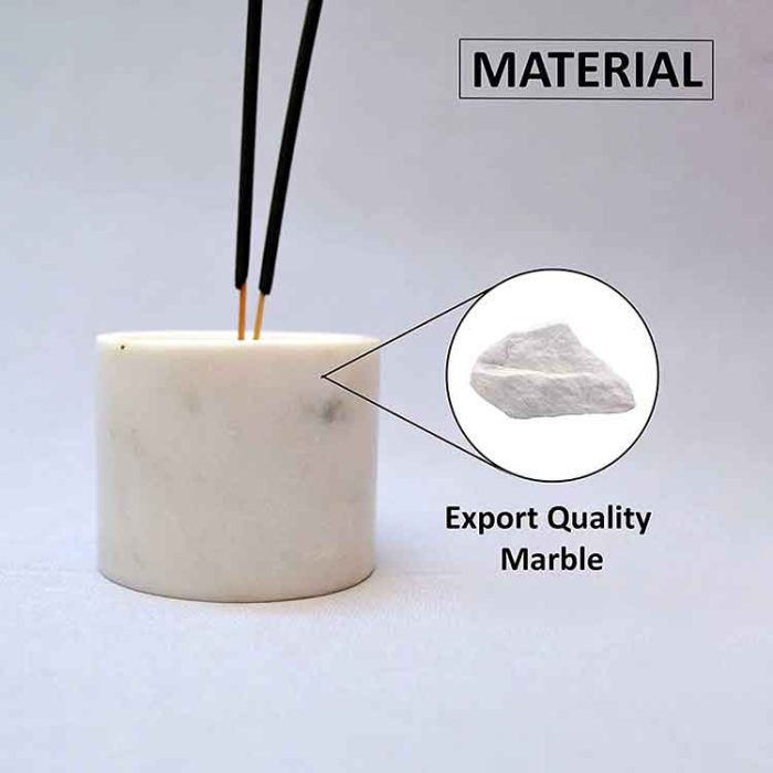 Luxury White Marble Incense Holder