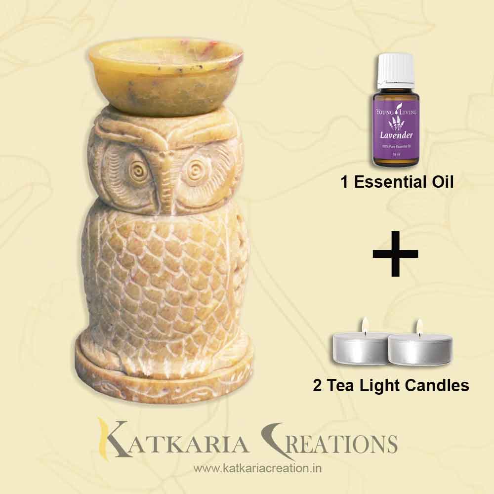 Owl Aroma Oil Diffuser With Free Essential Oil and Candles